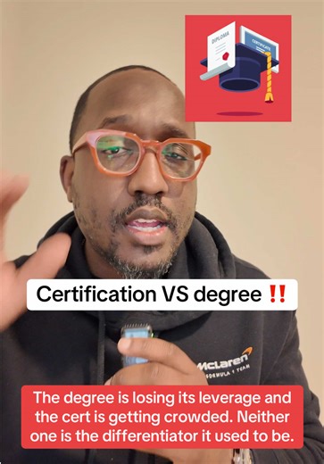 Google dropped the degree requirement. IBM followed. Apple too. So everyone ran to get certified through bootcamps and YouTube, and now CompTIA certs aren’t scarce anymore. The moment a credential becomes easy to get, it stops being the differentiator. The market doesn’t reward access, it rewards scarcity. The cert is the floor, not the ceiling.​​​​​​​​​​​​​​​​ #comptia #techcareers #jobmarket #cybersecurity #artificialintelligence