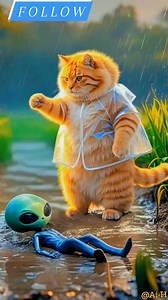 92K views · 734 reactions | Meow Meow Cat Saved Alien Life Story...