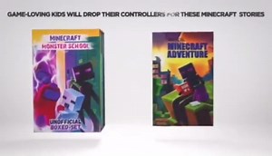 Book Set Story of a Minecraft Monster School, Video Game Inspired Adventure Stories for Young Kids, Six Books for Kids with Exclusive Slipcase Cover
