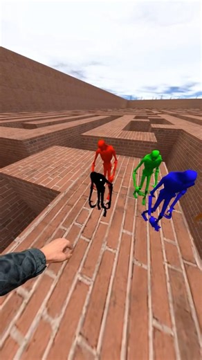 Tiny SCP-096s in the Maze… RUN! 😱 (Part 69) #shorts #garrysmod #scp096 #bonelab #nextbot #gmod