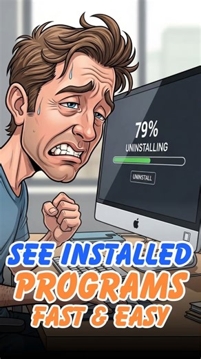 Open Programs and Features 10x Faster With This Trick #windowshacks #shorts