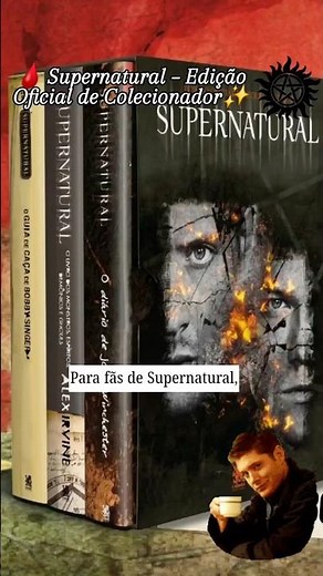 🩸 Supernatural – Edição Oficial de Colecionador📚 🔥 Produto oficial | Box completo📦 3 livros + box
