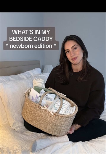 Newborn Bedside Caddy Essentials for First-Time Moms
