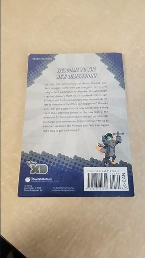 1 BOOK phineas and ferb across the 2nd dimension 2011-2026 15th years old
