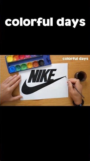 NIKE logo painting