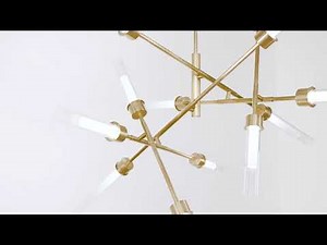 Tech Lighting | Linger 12-Light Chandelier by Sean Lavin