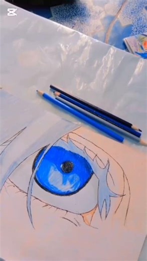 gojo eyes drawing in color beautiful gojo