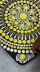 10K views · 367 reactions | Part 2 Yellow Dot Mandala on the Heart shape. #dotmandala #mandalaart #artandcraftvilla | Art and Craft Villa | Facebook
