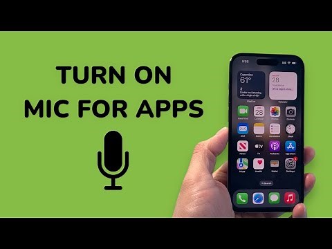 How To Turn On Microphone For iPhone Apps