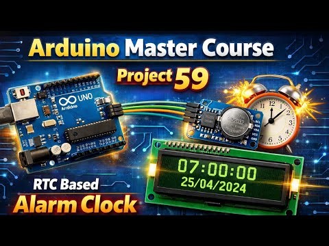 Arduino Master Course Project 59 : RTC Based Alarm Clock Using DS323 and Arduino