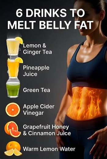 🔥 6 Powerful Drinks to Burn Body Fat Naturally 💧