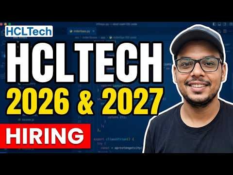 Finally HclTech Hiring 2026, 2027 Batch | HclTech Hiring Process | Assessment | GET | How to Crack?