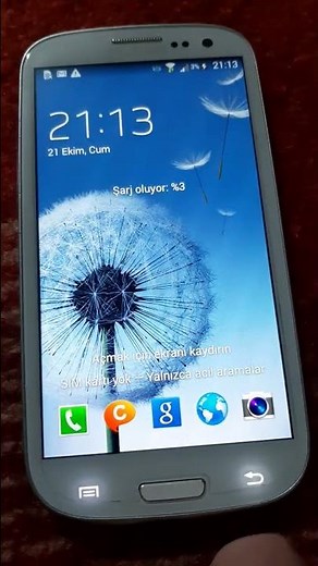 Samsung Galaxy S3 Battery Low