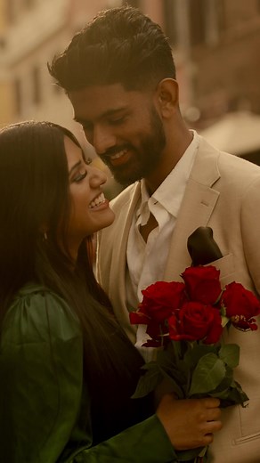 Romantic Tamil Wedding Pre-Wedding Shoot in Rome, Italy