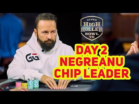 Daniel Negreanu Chip Leader! Super High Roller Bowl VII | Day 2
