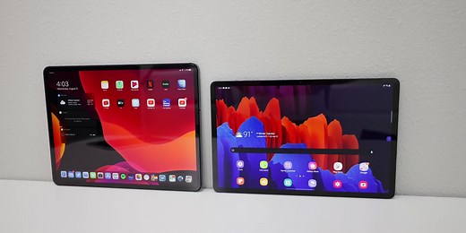 三星Galaxy Tab S7 Plus 对比iPad Pro