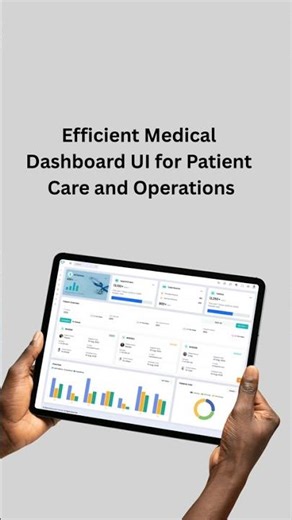 Medical UI Dashboard Design for Healthcare Data & Patient Management