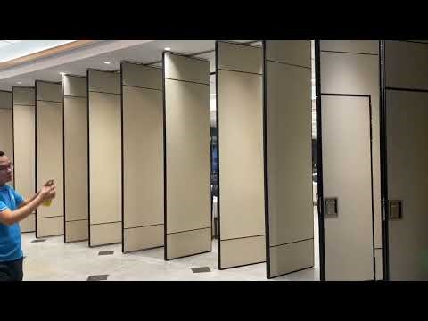 Hang rail operable partition wall