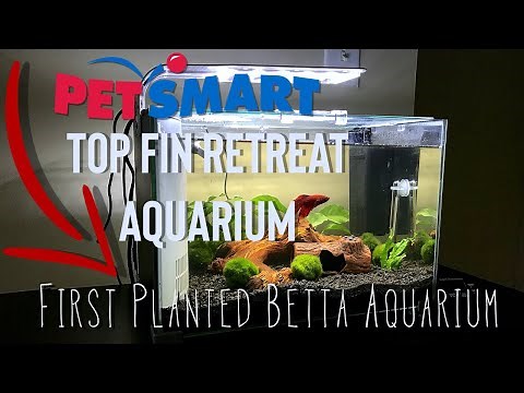 TopFin 5 Gallon Retreat Tank | Betta Fish Planted Aquarium