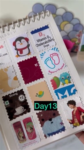 Stamp Journals | Postage Stamp Punch | Stamp Collection | Scrap a day #stampjournal #junkjournaling