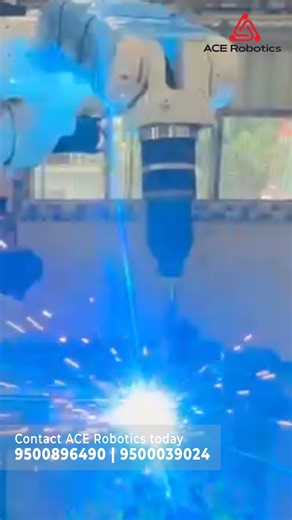 aceroboticsindia on Instagram: "Precise Industrial Robotic Welding in Action This video showcases the advanced capabilities of ACE Robotics' ARPL industrial automation systems, specifically highlighting the high-precision performance of their robotic welding arms. By utilizing sophisticated motion control, these robots deliver incredibly consistent and accurate welds, significantly reducing the margin for error found in manual processes. Contact ACE Robotics today 📞 ‪‪‪‪‪‪+91 9500896490‬‬‬‬‬‬ |