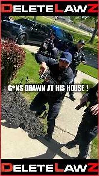 COPS HOLD MAN AT G*NPOINT FOR HAVING A G*N IN HIS OWN HOME!