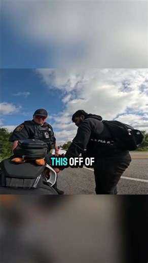 ⁠Biker gets stopped by cop because of his plate ‪@MalluBoyRides‬