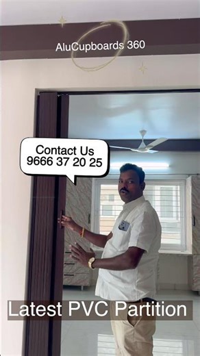 Beautiful PVC Partition Door | Aluminium Interiors | NCC Urban One Narsingi Hyderabad