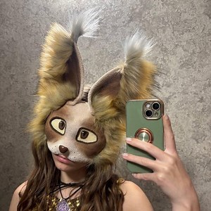 Therian Cat Mask Long Fluffy Ears – Realistic Animal Face Mask for Therianthropy, Costume Events Gift for Therian Daughter - Etsy