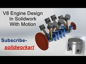V8 Engine design in solidwork part 1 (piston)
