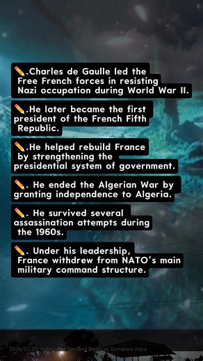 Quick Facts About Charles de Gaulle #DidYouKnow #HistoryFacts #WorldHistory #FamousLeaders #WWII | Erica Saryie