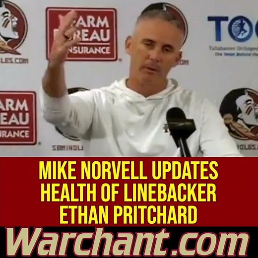 PROGRESS FOR ETHAN PRITCHARD | FSU Football linebacker opens eyes, blinks | #FSU #fsufootball