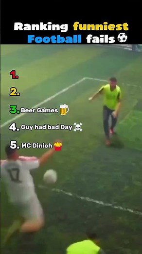 Ranking FUNNIEST Football FAILS ALL TIME