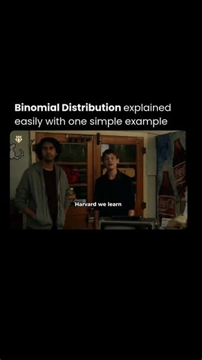 Wealthiestcorner on Instagram: "Binomial distribution demystified in simple terms. It counts the number of successes in a fixed number of independent yes/no trials, each with the same probability of success. Think of it as perfect for situations like coin flips, product defects, or survey responses where outcomes are binary. One simple example: flipping a fair coin 5 times and finding the probability of getting exactly 3 heads. Mastering this unlocks predictions for countless real-world scenario