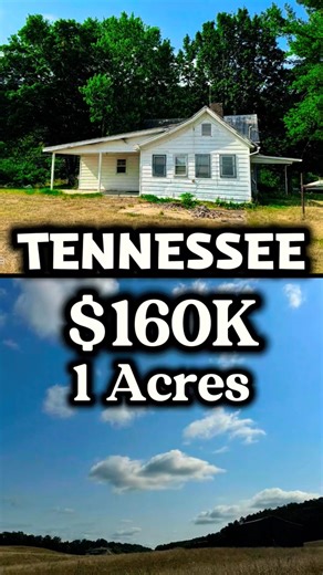Country Farmhouse with Land in Tennessee Under $200K