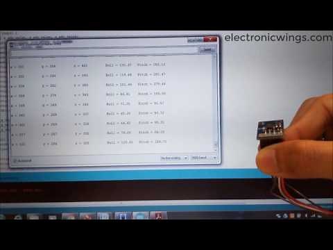 Roll and Pitch Using Accelerometer with Arduino