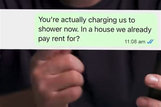 Landlord ‘installs coin-operated shower’ in bathroom of rental home