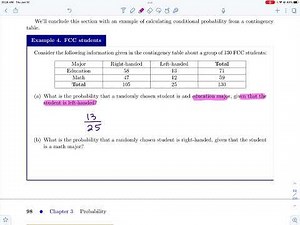 3.3 - The Multiplication Rule (and) and Conditional Probability - Part 3