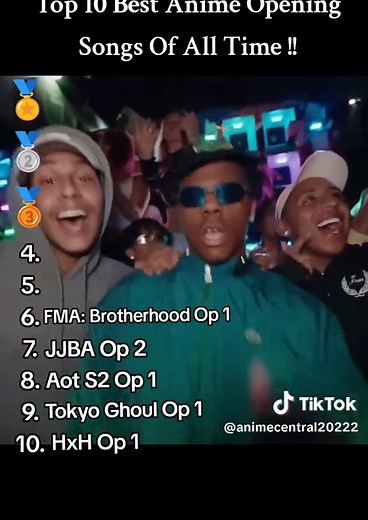 Top 10 Best Anime Opening Songs Of All Time !!