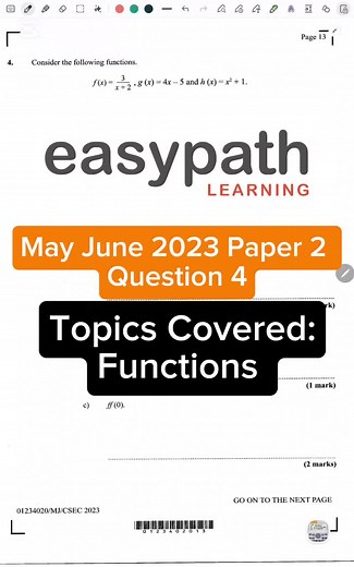 CXC Math May June 2024 Paper 2 Exam Strategies
