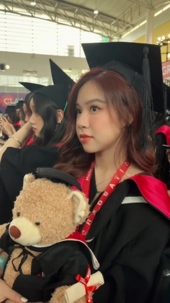 Graduation Ceremony Highlights with Teddy Bear