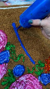 Some pretty lettering on a door mat! #lettering #painting #painter #art #etsy #shopsmall #artist | Wayward Whimsy