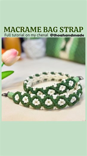 Bag Strap Tutorial #shorts #macrame #handmade #strap #diymacrame