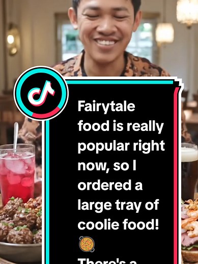 Fairytale food is really popular right now, so I ordered a large tray of coolie food! 🥘 ​There's a unique one called Pølser (a typical Danish red hot dog), and I had a few drinks.
