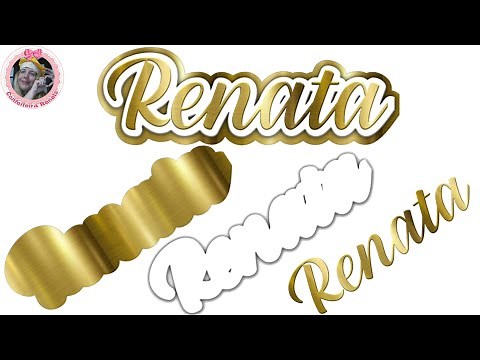 PERSONALIZED NAME: WITH 3D EFFECT (3 LAYERS) WITH GOLDEN TEXTURE FOR CAKE TOP / CAKE TOPPER