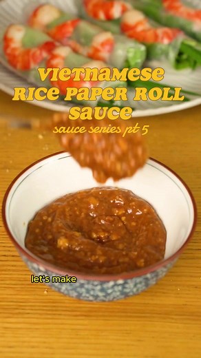 Vietnamese Rice Paper Roll Peanut Sauce Recipe