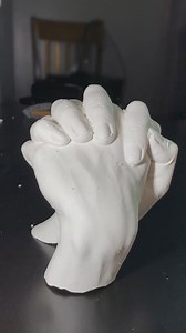 Couple’s hand cast – creating a lasting memory together
