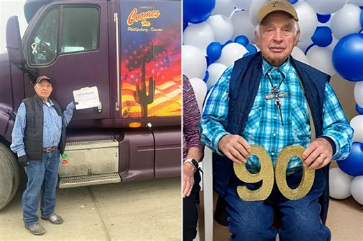 Great-grandfather, 90, named world’s oldest trucker after logging 5.5 million miles — and he has no plans to retire