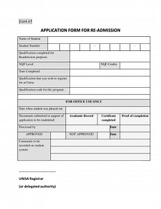 Unisa 2019 Application Form Pdf Download