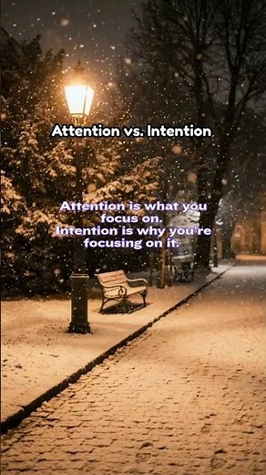 Attention vs Intention: The Hidden Force Behind Your Decisions #fyp #shorts